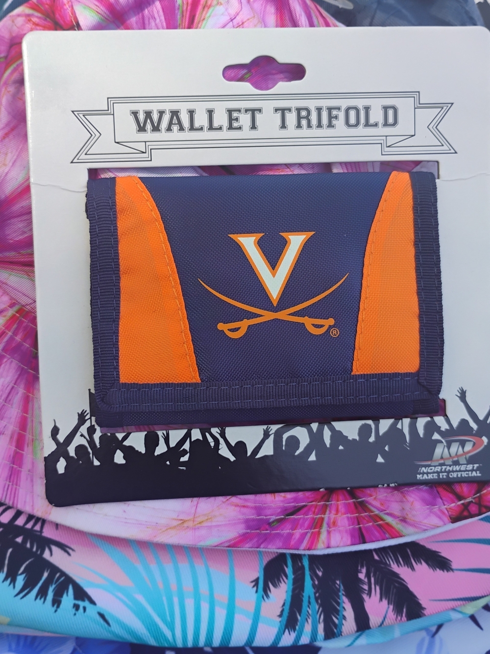 University of Virginia Trifold Wallet — Navy & Orange